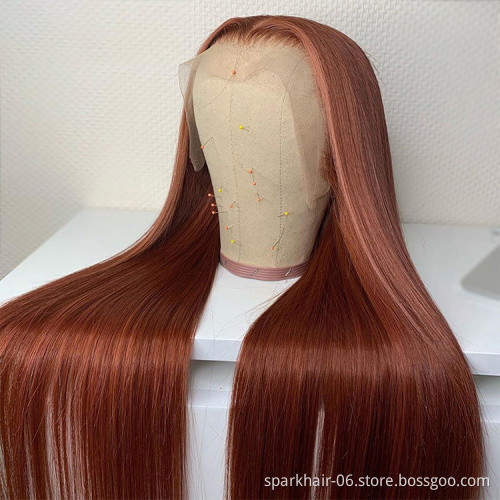 Wholesale Colored Human Hair Wigs,Hd Lace Front Wig,Red Orange Pink Purple Wigs Lace Front Human Hair For Black Women